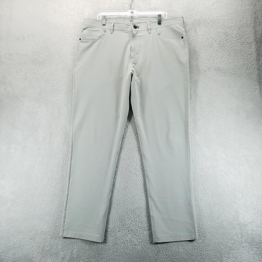Public Rec Pants Mens 38x32 Gray Dealmaker‎ Straight Chino Stretch Lightweight